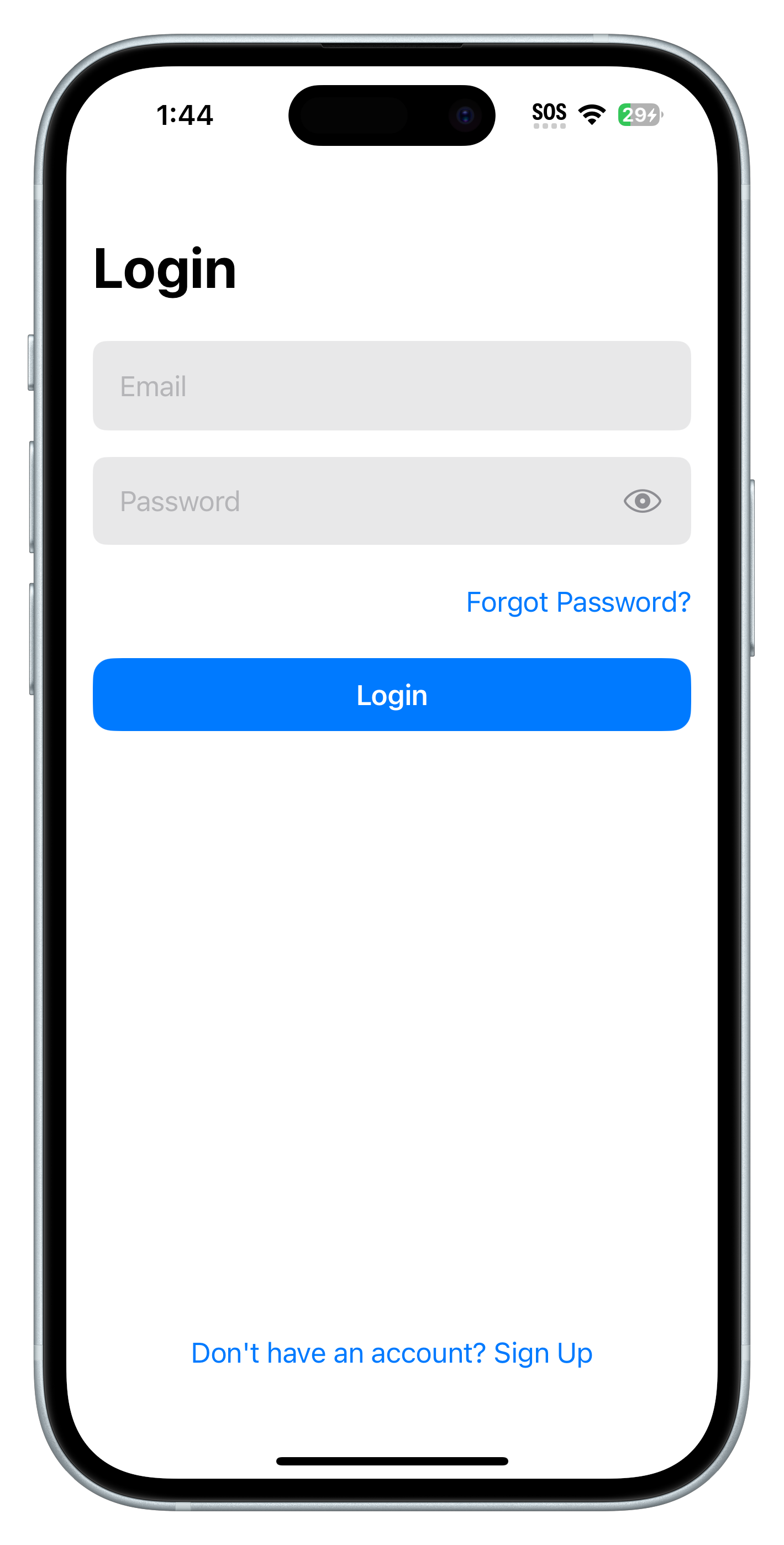 Login Screen